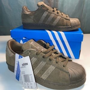 New green Adidas Superstar